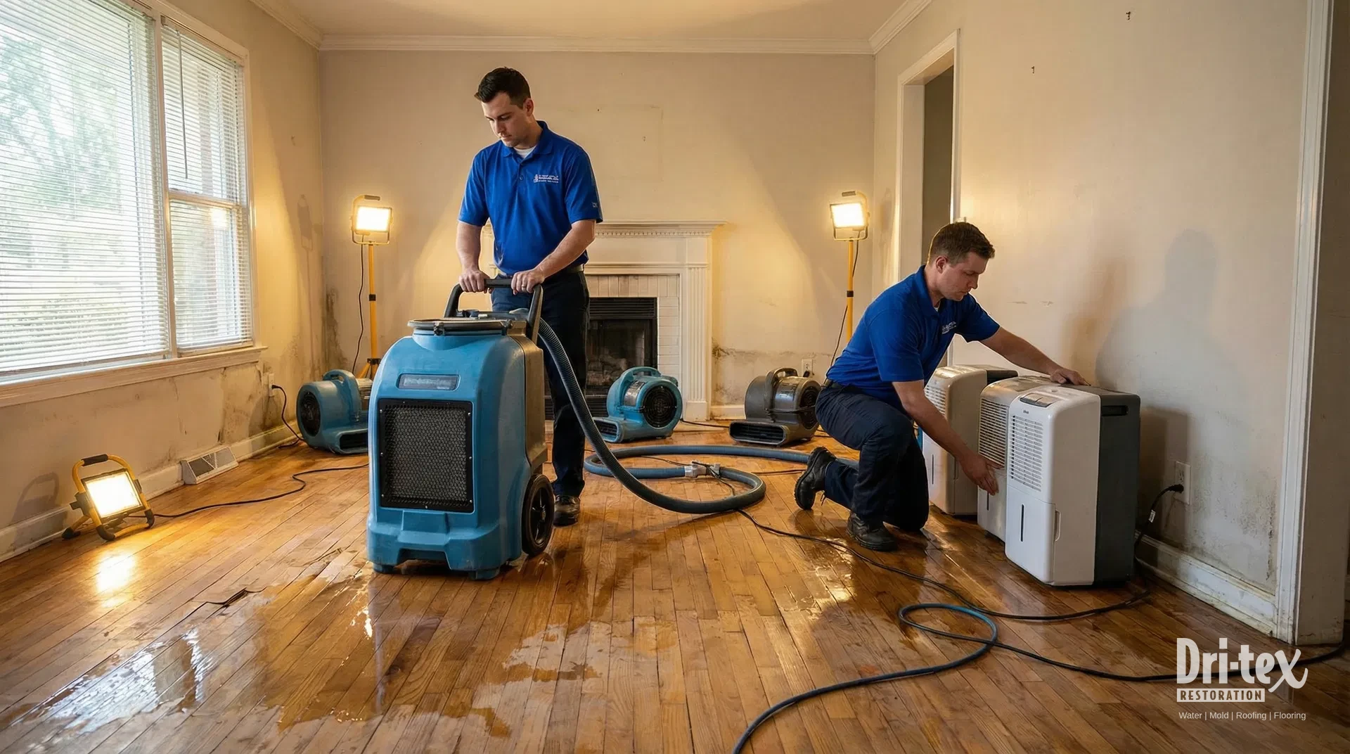Water Damage services - professional property restoration by Dri-Tex in Montgomery County, Texas